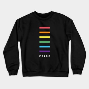 Minimalist LGBTQ Pride Flag Crewneck Sweatshirt